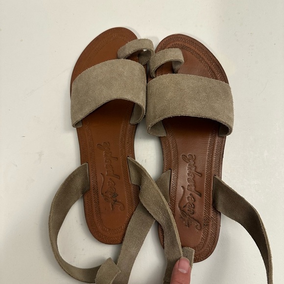 Free People Torrance Anklet Suede Wrap Sandal Size EU 39 - Picture 7 of 15